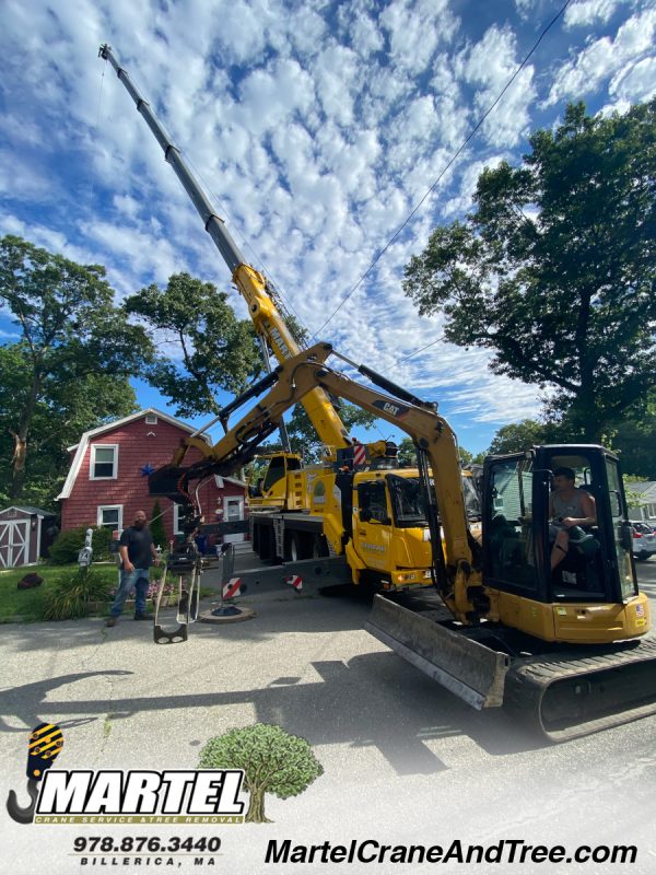 Emergency Tree Removal and Service from a storm in Billerica, MA.