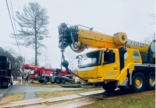 Tree Removal and Crane Service in Billerica, MA.