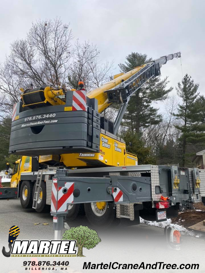 Martel Crane Service & Tree Removal close to a Billerica Home