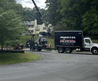 Tree Removal and Crane Service in Westford, MA.