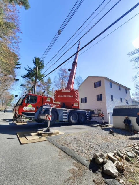 Martel Crane Service & Tree removed trees from this property in Billerica, MA.

