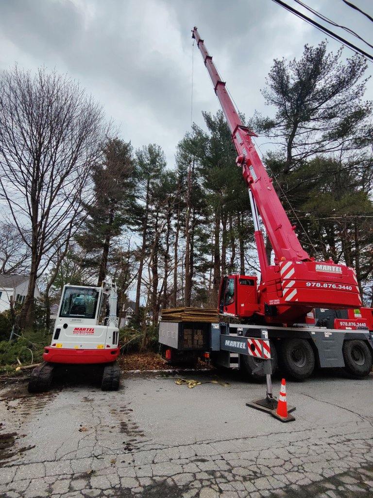 Lot Clearing and Tree Removal in Tewksbury, MA.